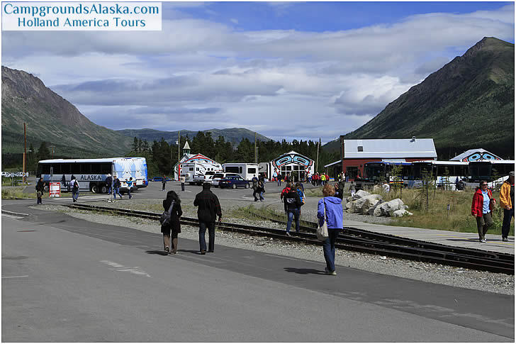 Carcross Yukon visited from Skagway with Holland America Tours.