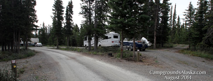 Congdon Creek Campground on Kluane Lake in the Yukon Territory