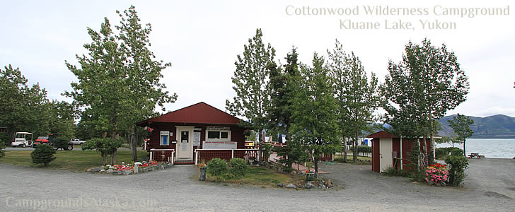 Cottonwood RV Park on Kluane Lake Alaska Highway