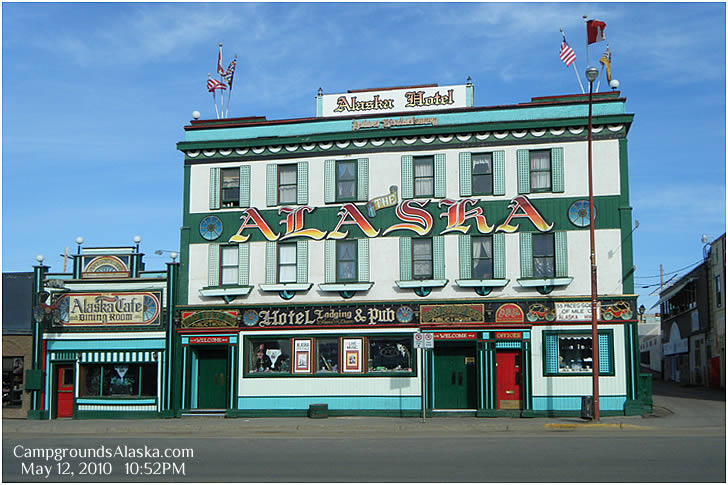 The Alaska Hotel burnt down on Sep 15, 2012; Dawson Creek B.C.