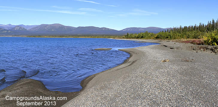 Cottonwood RV Park on Kluane Lake Alaska Highway