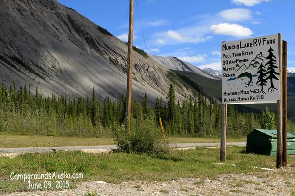 Muncho Lake RV Park Alaska Highway