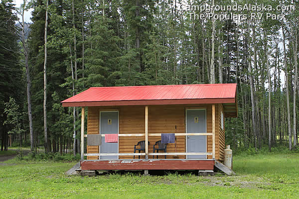 New Showers at The Populars Campground, Toad River, B.C.