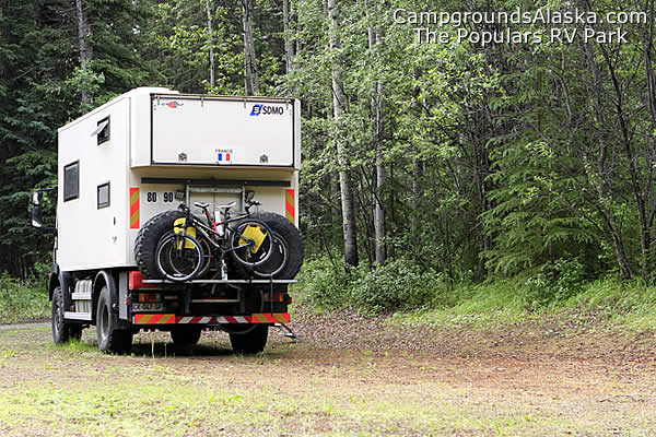 The Populars RV Park, Toad River, B.C.