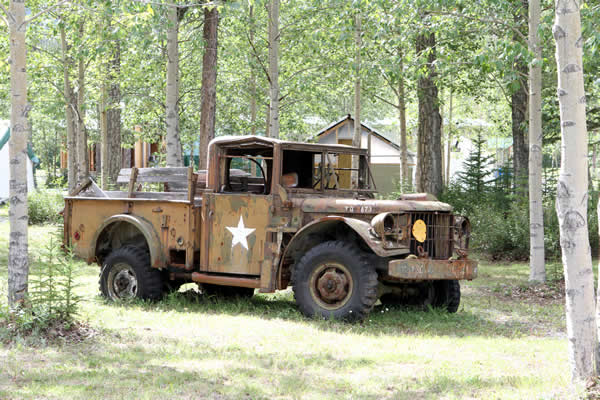 Free Alaska Highway Museum in this Yukon Campground