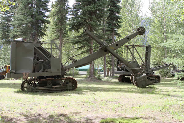 Yukon Full Service RV Park with actual museum artifacts from the construction of the Alaska Highway.