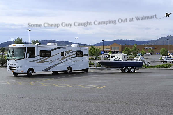 Overnight camping in the Anchorage Walmart Parking Lots is common for Walmart customers.