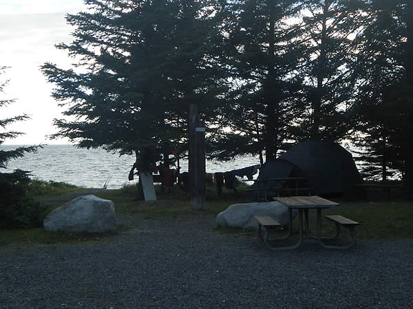 Halibut Campground, Anchor Point AK.