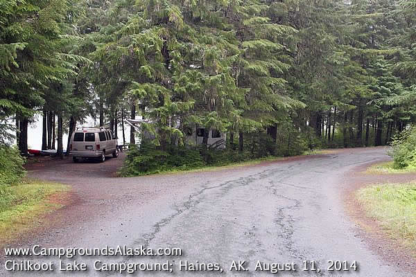 Chilkoot campground offers pull through sites