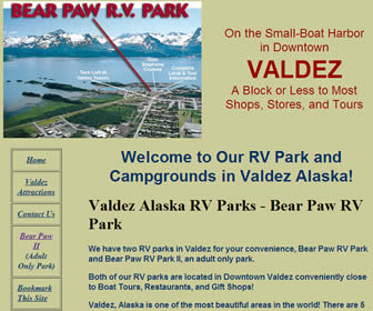 Bearpaw Camper Park in Valdez Alaska.
