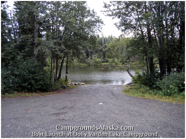 Boat Launch at Dolly Varden Lake Campground