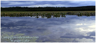 Watson Lake on the Kenai Peninsula in Alaska.
