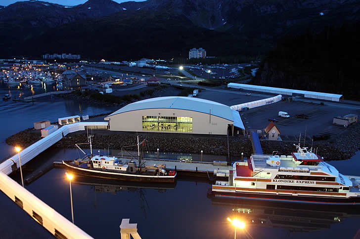 Whittier Cruise Ship Terminal from the Coral Princess.